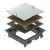 Obo Bettermann 7406702 ZES4-2 U10T 9011 Ellenőrző fedlap univerzális szereléshez    grafitszürke