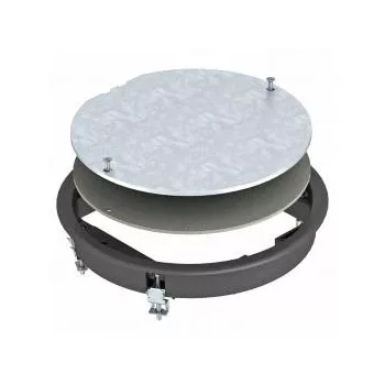   Obo Bettermann 7406776 ZESR4 U 9011 húzódoboz-betét univerzális szereléshez    grafitszürke