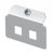 Obo Bettermann 7407818 MTM 2Q tartólap 2 x perforációval 13,15 x 13,10