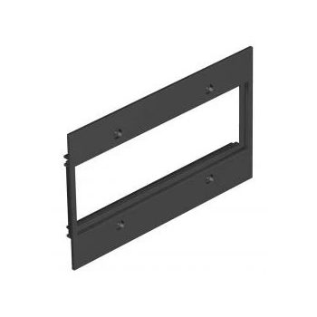   Obo Bettermann 7408164 T12L P17S 9011 fedlap 3-as Modul 45-höz, T12L-ben 142x88mm   grafitszürke