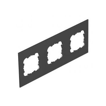   Obo Bettermann 7408188 T12L P3S 9011 fedlap 3xEK, T12L-hez 213x88mm   grafitszürke