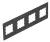 Obo Bettermann 7408196 T12L P4S 9011 fedlap 4xEK, T12L-hez 284x88mm   grafitszürke