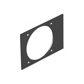   Obo Bettermann 7408260 T4B P5S 9011 fedlap CEE, T4B-hez 110x77mm   grafitszürke