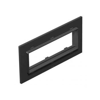   Obo Bettermann 7408452 T8NL P105 9011 fedlap 3-es Modul 45, T4L/T8NL-hez    grafitszürke