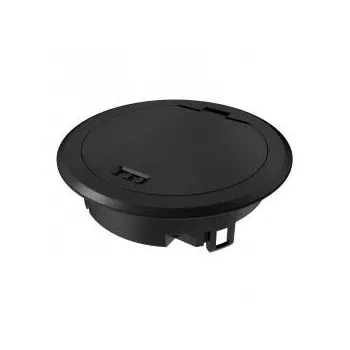   Obo Bettermann 7408847 GES R2 KP csapófedél kábelkivezetővel 140 mm P porbevonatos fekete