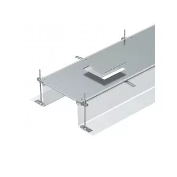   Obo Bettermann 7424142 OKA-G40040240D4 nyitható padlócsatorna GES4 szerelvénybetéthez 2400x400x240 FS szalaghorganyzott, DIN EN 10346