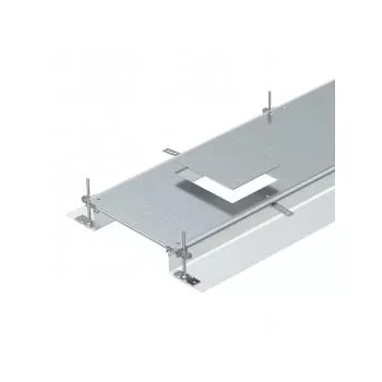   Obo Bettermann 7424162 OKA-G40040140D6 nyitható padlócsatorna GES6 szerelvénybetéthez 2400x400x140 FS szalaghorganyzott, DIN EN 10346