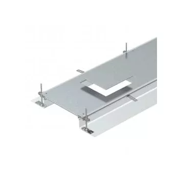   Obo Bettermann 7424200 OKA-G40040140D9 nyitható padlócsatorna GES9 szerelvénybetéthez 2400x400x140 FS szalaghorganyzott, DIN EN 10346