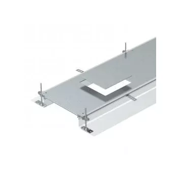   Obo Bettermann 7424202 OKA-G50040140D9 nyitható padlócsatorna GES9 szerelvénybetéthez 2400x500x140 FS szalaghorganyzott, DIN EN 10346