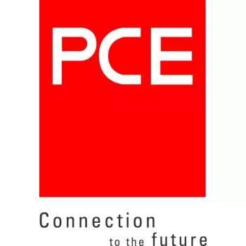   PCE, 733-6, ipari csatlakozó beépíthető dugvilla ferde 3P (2P+F) 63A 6h, 230V 50/60 Hz, IP67, Dfb-632, kék, csavaros csatlakozás (PCE 733-6)