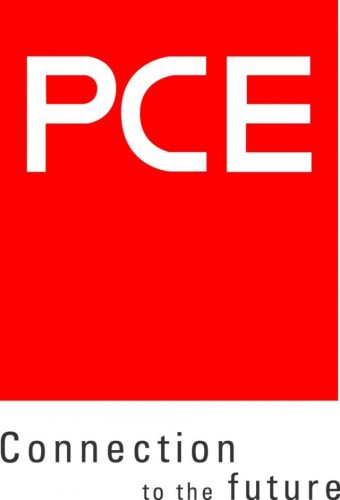PCE, 733-6, ipari csatlakozó beépíthető dugvilla ferde 3P (2P+F) 63A 6h, 230V 50/60 Hz, IP67, Dfb-632, kék, csavaros csatlakozás (PCE 733-6)