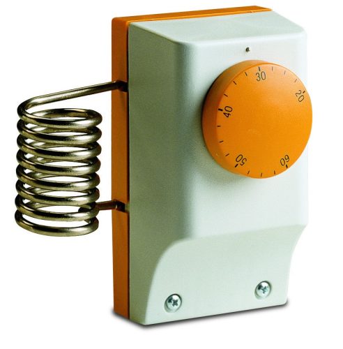 Perry Electric 1TCTB090 ipari termosztát nedves környezetbe IP54, beépített érzékelővel, hőmérséklet tartomány: +5 °C - + 35 °C ,1 potenciálmentes váltóérintkező, 1 beállítható hőmérsékleti szint