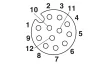 Phoenix Contact SAC-12P-10,0-PUR/FS SCO szenzor/aktor kábel M12, 12 pólusú, 10m, PUR ( 1430640 )