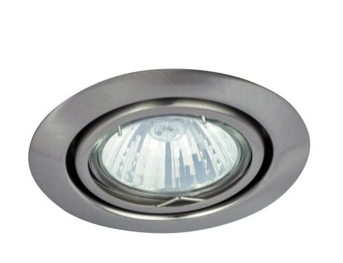 Rábalux 1093 SPOTRELIGHT beltéri ráépíthető és beépíthető lámpa szatin króm színben, GU5.3 foglalattal, IP20 védettséggel ( Rábalux 1093 )