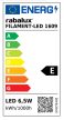 Rábalux 1609 FILAMENT-LED fényforrás, E27 foglalat, 800 lm, 6,5W teljesítmény, 25000h élettartammal, AC 220-240V, 4000K, 3 év garanciával ( Rábalux 1609 )