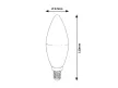 Rabalux SMD-LED 1980 okos LED izzó, fehér, E14 foglalat, 5 W, 480 lm, 3000-6500 K, IP20