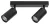 Rábalux 2085 SOLO beltéri spotlámpa fekete színben, 2db GU10 foglalattal, IP20 védettséggel ( Rábalux 2085 )