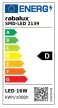 Rabalux SMD-LED 2139 LED panel, átlátszó, beépített LED 16 W, 3000 K, IP20