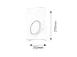 Rabalux Gia 2519 fali lámpa, fehér, 1x E14 (max 40 W) foglalat, IP20