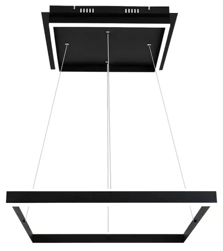 Rabalux Quadro 3085 függeszték, matt fekete, beépített LED 60 W, 1670 lm, 4000 K, IP20