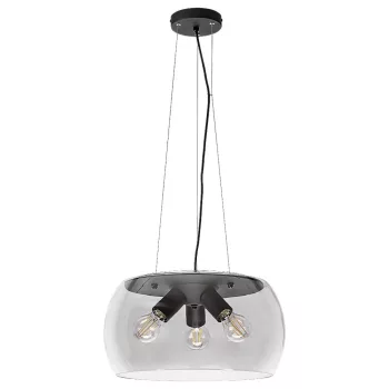   Rábalux 3190 URSULA beltéri függeszték fekete színben, 3db E27 foglalattal, IP20 védettséggel ( Rábalux 3190 )