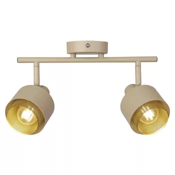   Rábalux 3548 FEDORA beltéri spotlámpa világosbarna színben, 2db E14 foglalattal, IP20 védettséggel ( Rábalux 3548 )