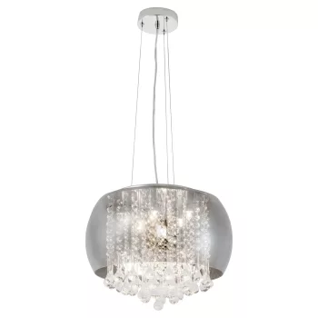   Rábalux 3599 NINELLE beltéri függeszték króm színben, 6db G9 foglalattal, IP20 védettséggel ( Rábalux 3599 )