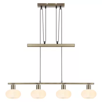 Rabalux SORINA 3917 függeszték, antik sárgaréz, 4db E14 foglalat, IP20