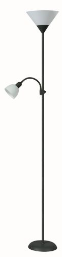 Rábalux 4062 ACTION beltéri állólámpa fekete színben, 1db E27 és 1db E14 foglalattal, IP20 védettséggel ( Rábalux 4062 )