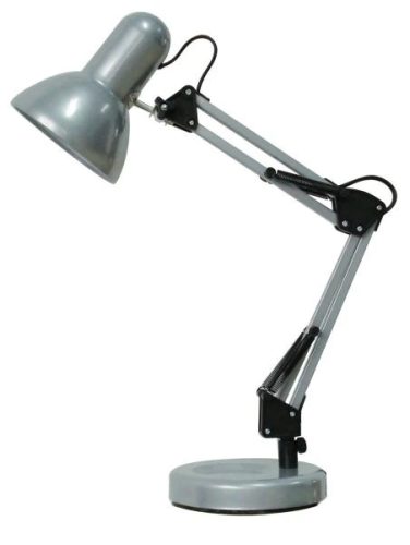 Rábalux 4213 SAMSON beltéri asztali lámpa ezüst színben, E27 foglalattal, IP20 védettséggel ( Rábalux 4213 )