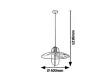 Rabalux Vida 5000 függeszték, fekete, 1x E27 (max 8 W) foglalat, IP20