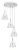 Rabalux Aviana 5032 függeszték, fehér, beépített LED 24 W, 1920 lm, 4000 K, IP20