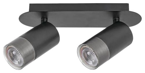 Rábalux 5070 ZIRCON beltéri fali lámpa matt fekete színben, 2db GU10 foglalattal, IP20 védettséggel ( Rábalux 5070 )
