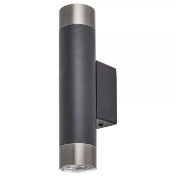   Rábalux 5073 ZIRCON beltéri fali lámpa matt fekete színben, 2db GU10 foglalattal, IP20 védettséggel ( Rábalux 5073 )