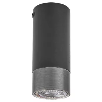   Rábalux 5074 ZIRCON beltéri mennyezeti lámpa matt fekete színben, GU10 foglalattal, IP20 védettséggel ( Rábalux 5074 )
