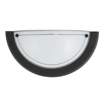   Rábalux 5163 UFO beltéri fali lámpa fekete színben, E27 foglalattal, IP20 védettséggel, 5 év garanciával ( Rábalux 5163 )