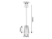 Rabalux Azurine 5226 függeszték, arany, 1x E27 (max 40 W) foglalat, IP20