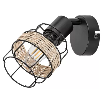   Rábalux 5281 INDIANA beltéri spotlámpa fekete színben, E14 foglalattal, IP20 védettséggel ( Rábalux 5281 )
