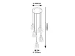 Rabalux Jarina 5334 függeszték, fekete, 5x E27 (max 40 W) foglalat, IP20