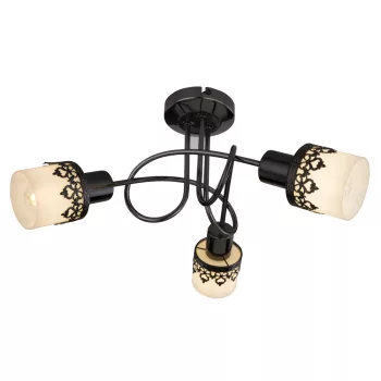   Rábalux 5343 LACEY beltéri spotlámpa fekete színben, 3db E14 foglalattal, IP20 védettséggel ( Rábalux 5343 )