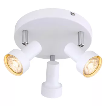   Rábalux 5356 KONRAD beltéri spotlámpa fehér színben, 3db GU10 foglalattal, IP20 védettséggel ( Rábalux 5356 )