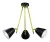 Rabalux Alder 5376 függeszték, fekete, 3x E14 (max 40 W) foglalat, IP20