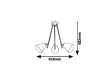 Rabalux Alder 5376 függeszték, fekete, 3x E14 (max 40 W) foglalat, IP20