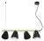 Rabalux Alder 5377 függeszték, fekete, 4x E14 (max 40 W) foglalat, IP20