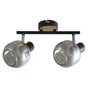   Rábalux 5398 SALAZAR beltéri spotlámpa tölgy színben, 2db E14 foglalattal, IP20 védettséggel ( Rábalux 5398 )