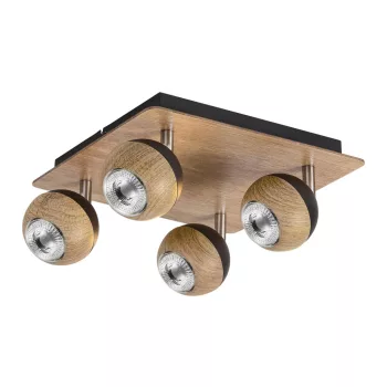 Rabalux Arthur 5616 spotlámpa, tölgy, 4x GU10 (max 35 W) foglalat, IP20