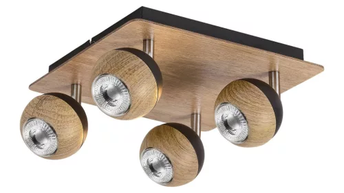 Rabalux Arthur 5616 spotlámpa, tölgy, 4x GU10 (max 35 W) foglalat, IP20