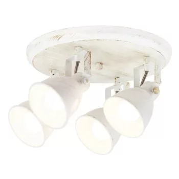   Rábalux 5969 VIVIENNE beltéri spotlámpa antik fehér színben, 4db E14 foglalattal, IP20 védettséggel ( Rábalux 5969 )