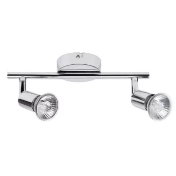   Rábalux 6046 NORTON beltéri spotlámpa króm színben, 2db GU10 foglalattal, IP20 védettséggel ( Rábalux 6046 )