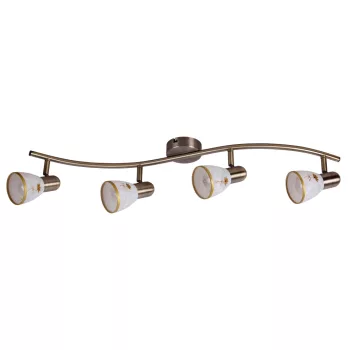   Rábalux 6359 ARTFLOWER beltéri spotlámpa bronz színben, 4db E14 foglalattal, IP20 védettséggel ( Rábalux 6359 )